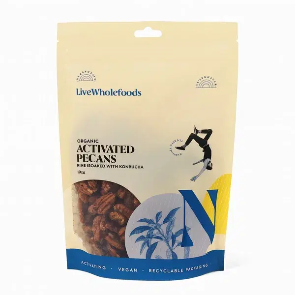 Live Whole Foods Organic Activated Pecans 300g