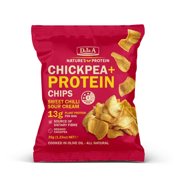 Nature’s Protein Chickpea and Protein Chips Sweet Chili Sour Cream 13g