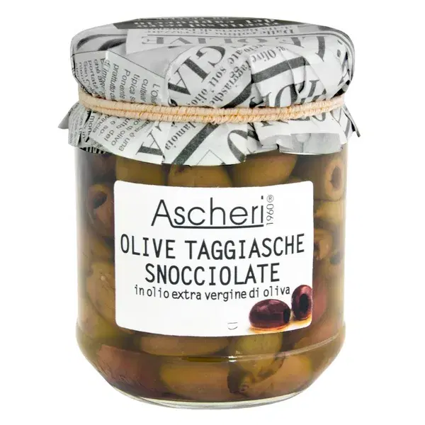 Ascheri Pitted Taggiasca Olives 110g