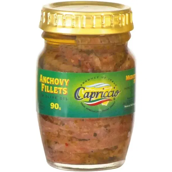 Capriccio Anchovy Fillets Mediterranean Style 90g