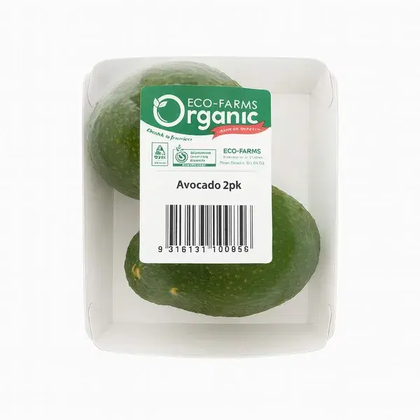 Eco-Farms Organic Avocado 2pk