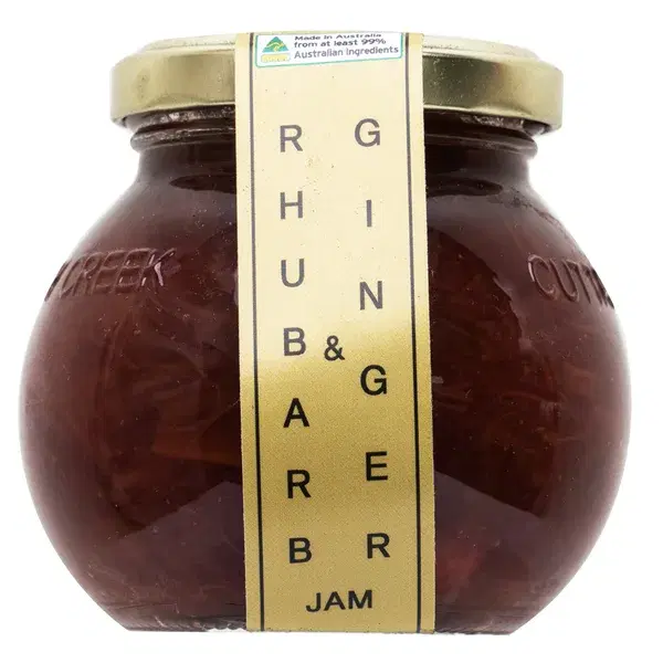 Cuttaway Creek Rhubarb & Ginger Jam - 220g