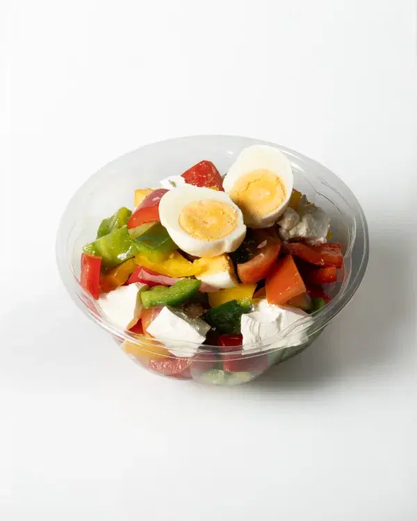 The Greek Salad with Egg & Feta