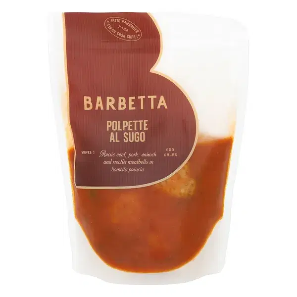 Barbetta Beef & Pork Meatballs in Passata