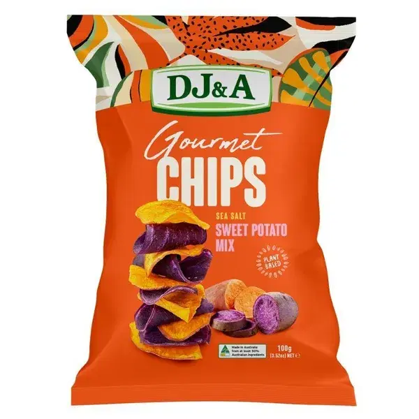 DJ&A Gourmet Chips Sea Salt Sweet Potato Mix 100g