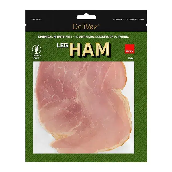Deliver Nitrite Free Leg Ham 150g