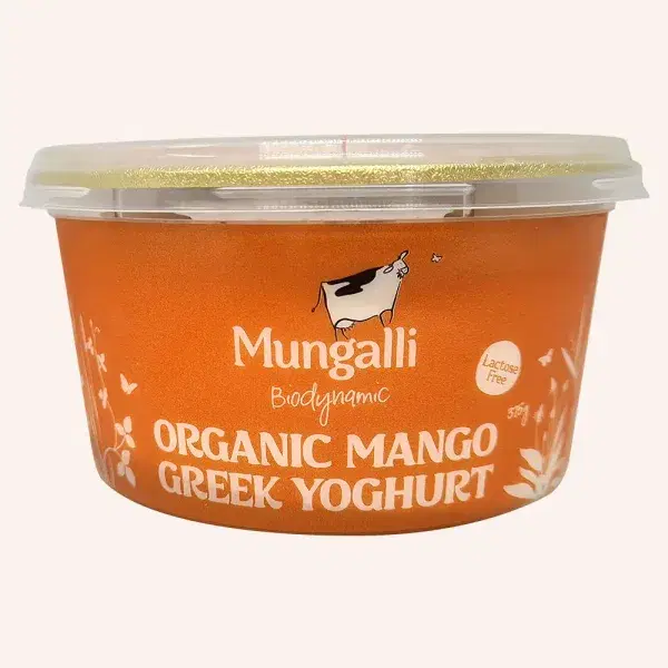 Mungalli Organic Greek Yoghurt Mango 375g
