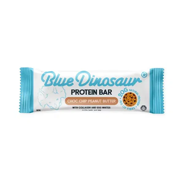 Blue Dinosaur Protein Choc Chip Peanut Butter Bar