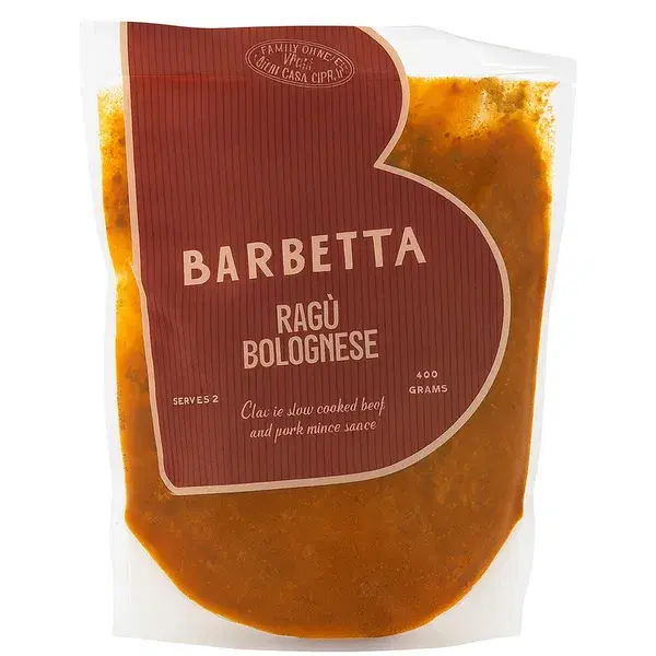 Barbetta Ragù Bolognese (Serves 2-3)