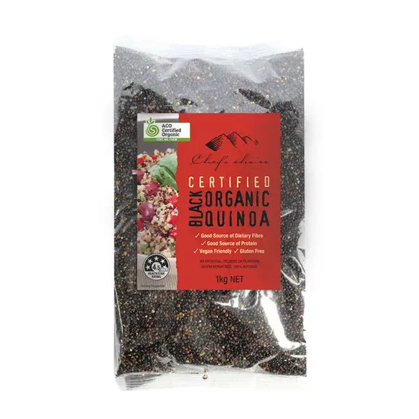 Chefs Choice Black Organic Quinoa 1kg