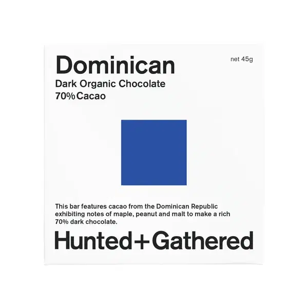 Hunted + Gathered Dominican Republic Chocolate 70% - 45g