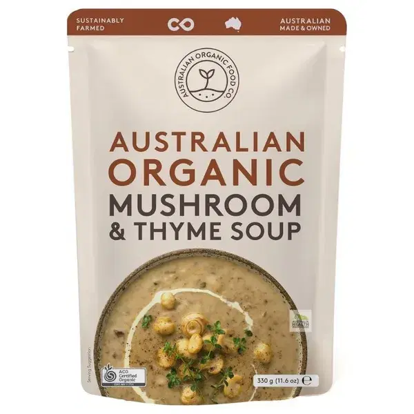 Australian Organic Myshroom & Thyme Soup 330g