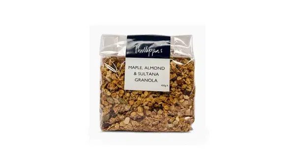 Philippa’s Maple Almond Sultana Granola 450g