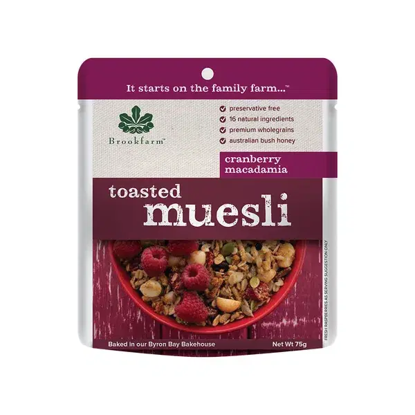 Brookfarm Toasted Muesli Macadamia Cranberry