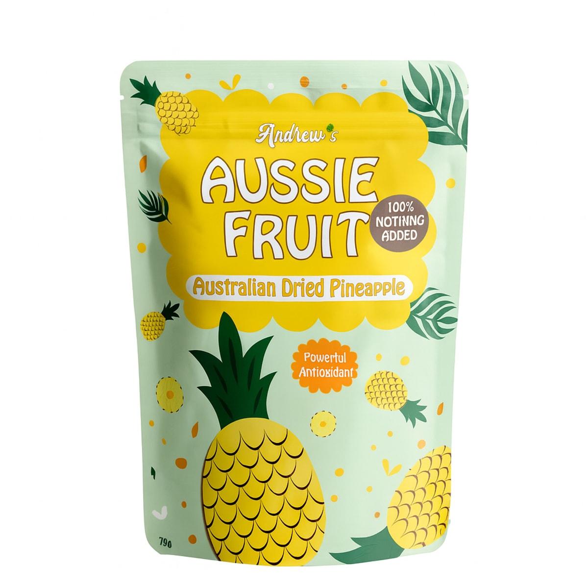 Andrew's Aussie Fruit Australian Dried Pineapple 75g