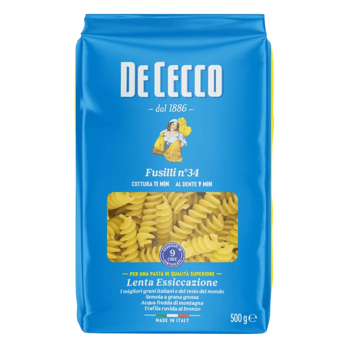 De Cecco Fusilli n° 34 Pasta 500g