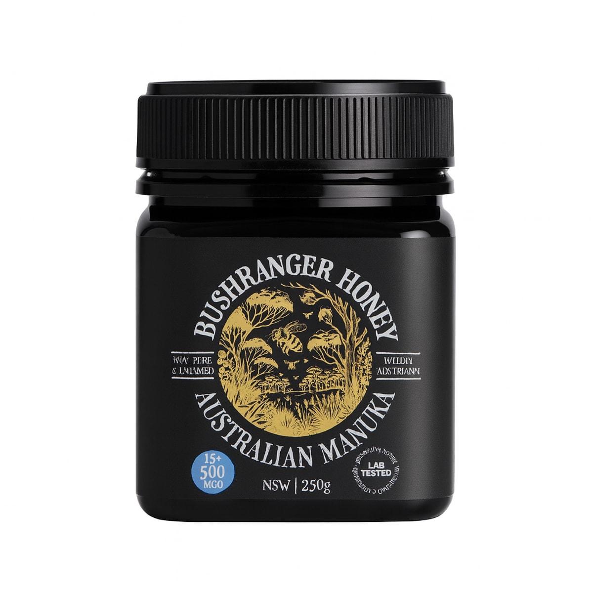 Bushranger Honey Australian Manuka Honey 15+ 500 MGO 250g