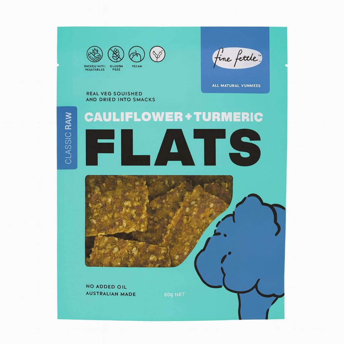 Fine Fettle Cauliflower & Turmeric Flats 80g