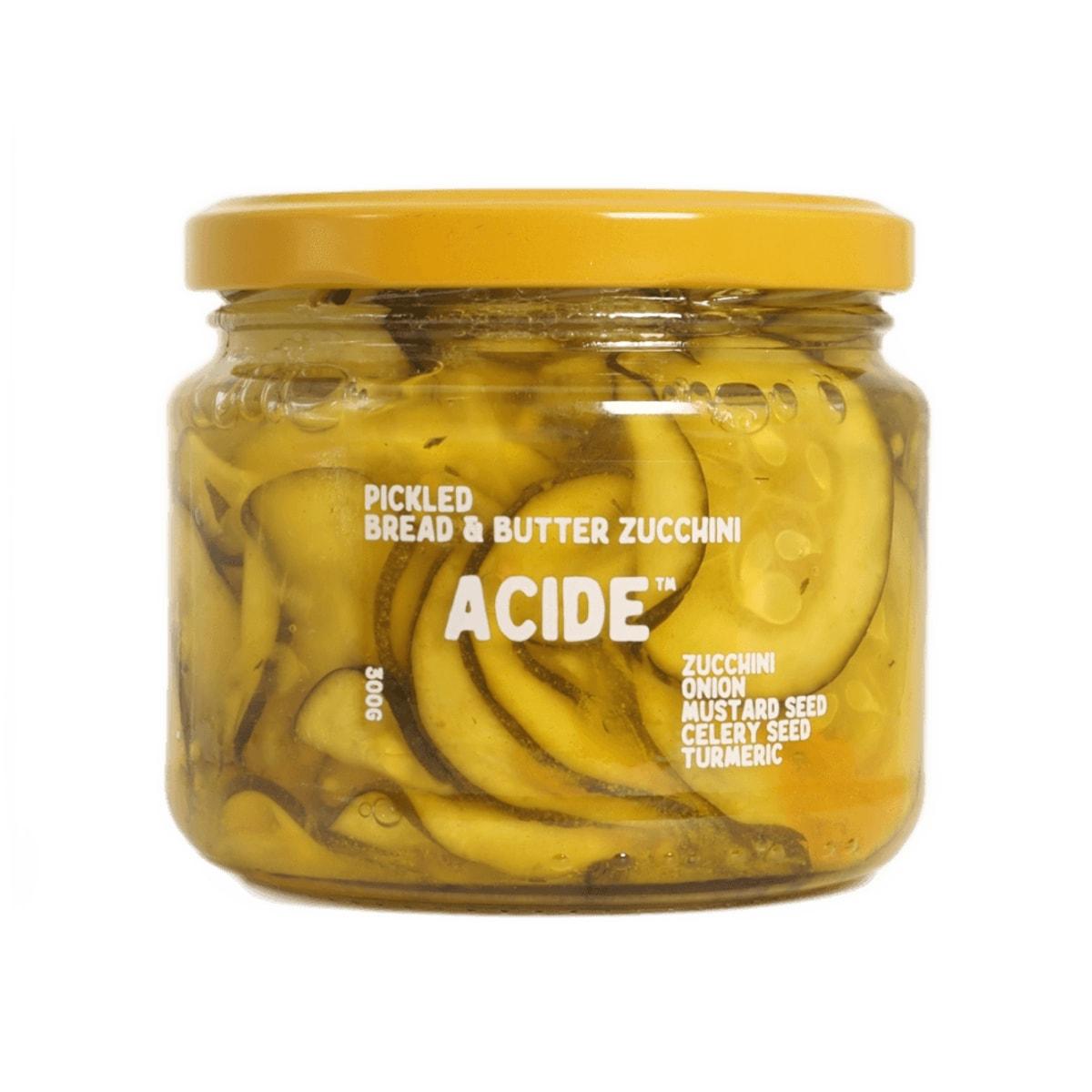 Acide Pickled Bread & Butter Zucchini