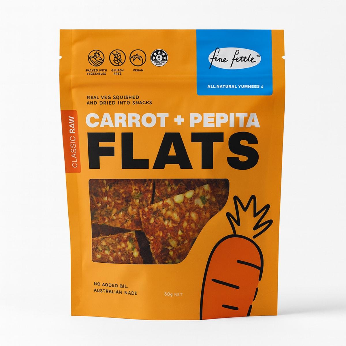 Fine Fettle Carrot & Pepita Flats 80g