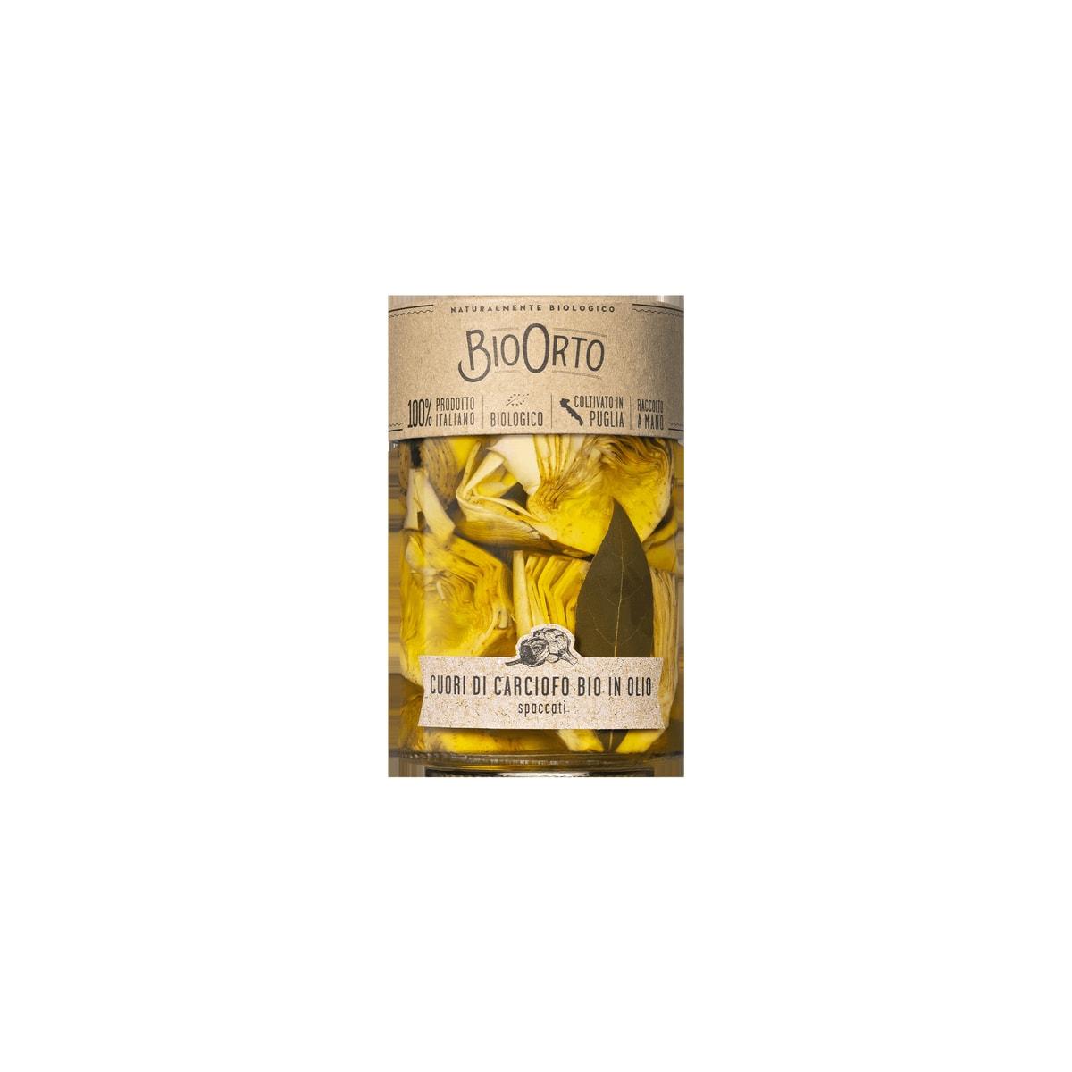 Bio Orto Organic Artichoke Hearts in Oil 350g