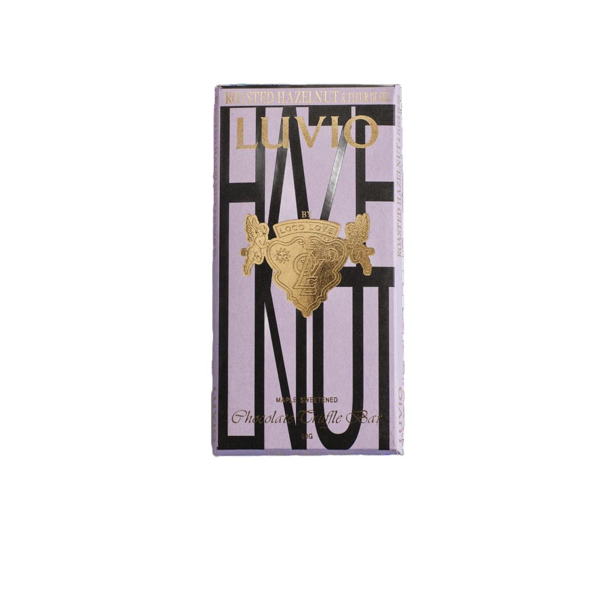Loco Love Luvio Roasted Hazelnut & Fleur de Sel Chocolate Truffle Block 90g