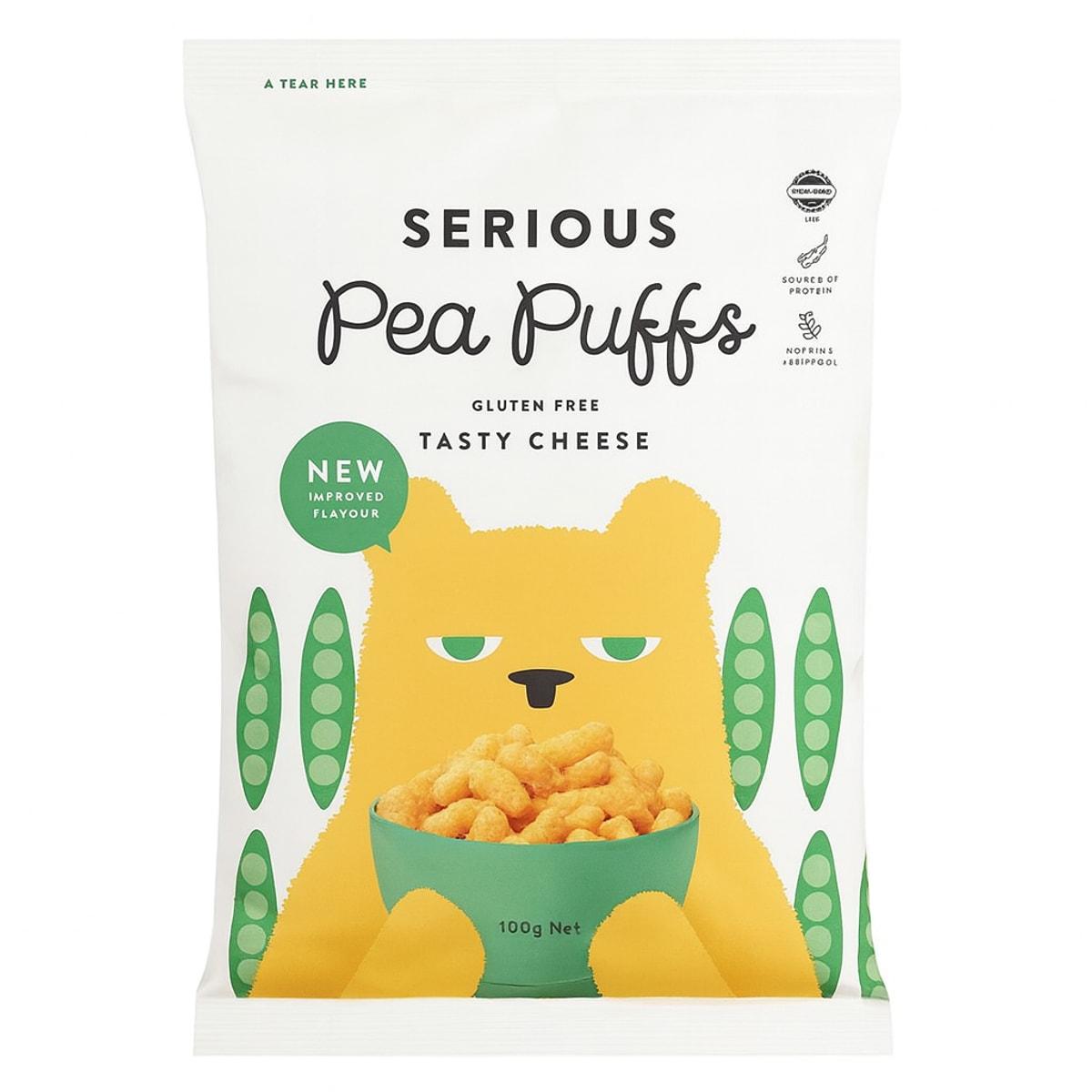 Serious Food Co Tasty Cheese Pea Puffs 100g