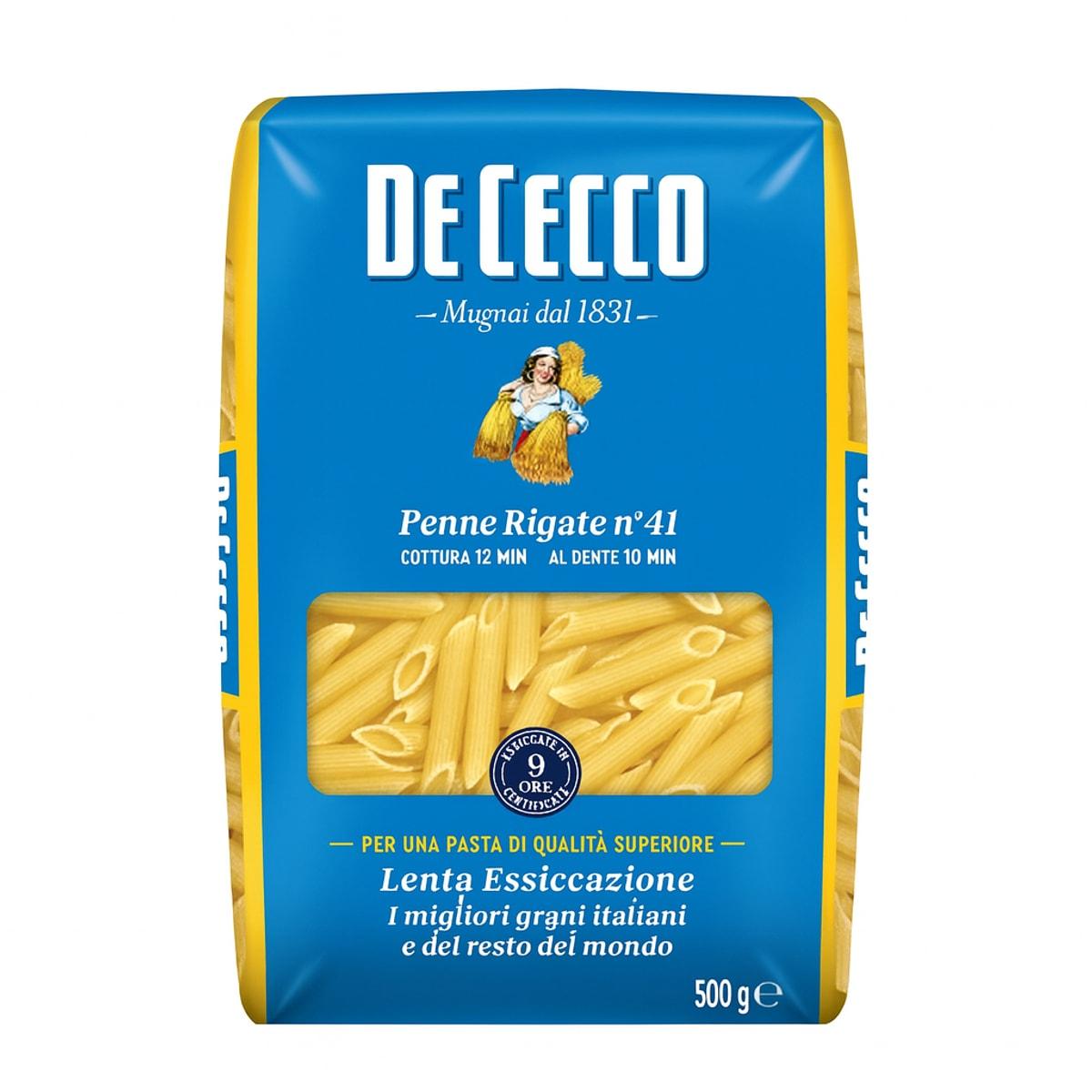 De Cecco Penne Rigate No. 41 Pasta 500g