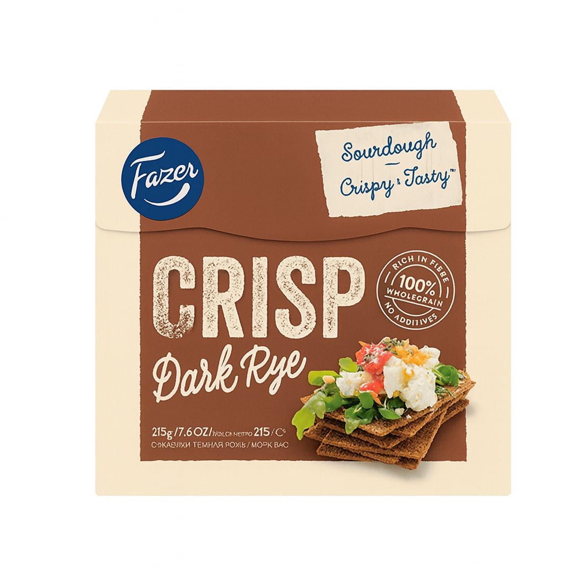 Fazer Dark Rye Crispbread 215g