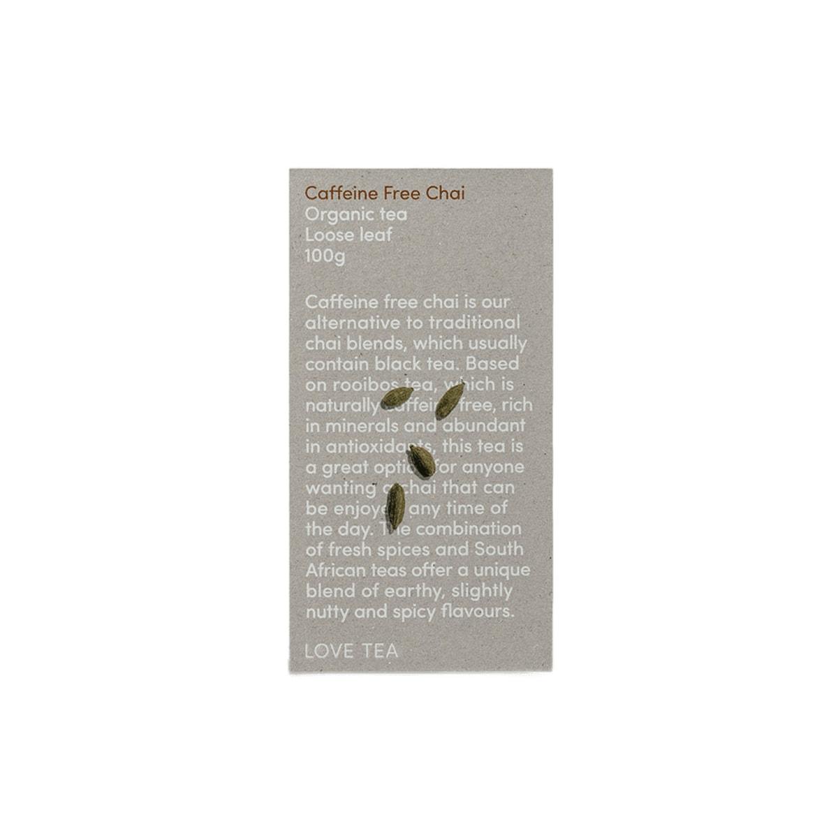 Love Tea Organic Caffeine Free Chai Loose Leaf Tea