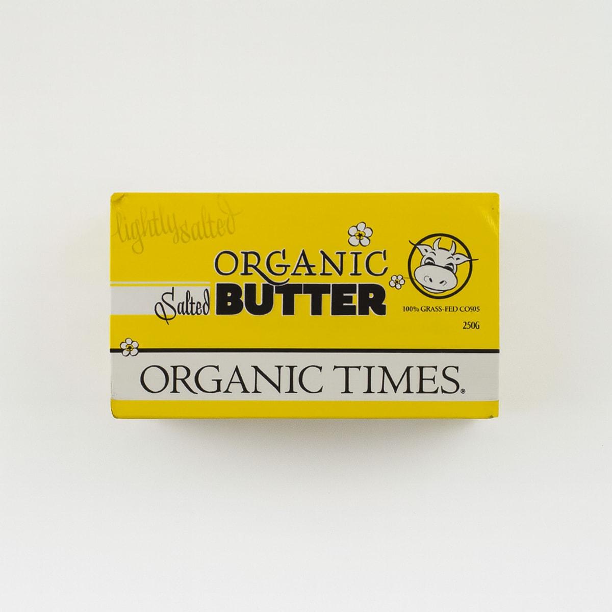 Organic Times Grass-Fed Organic Salted Butter