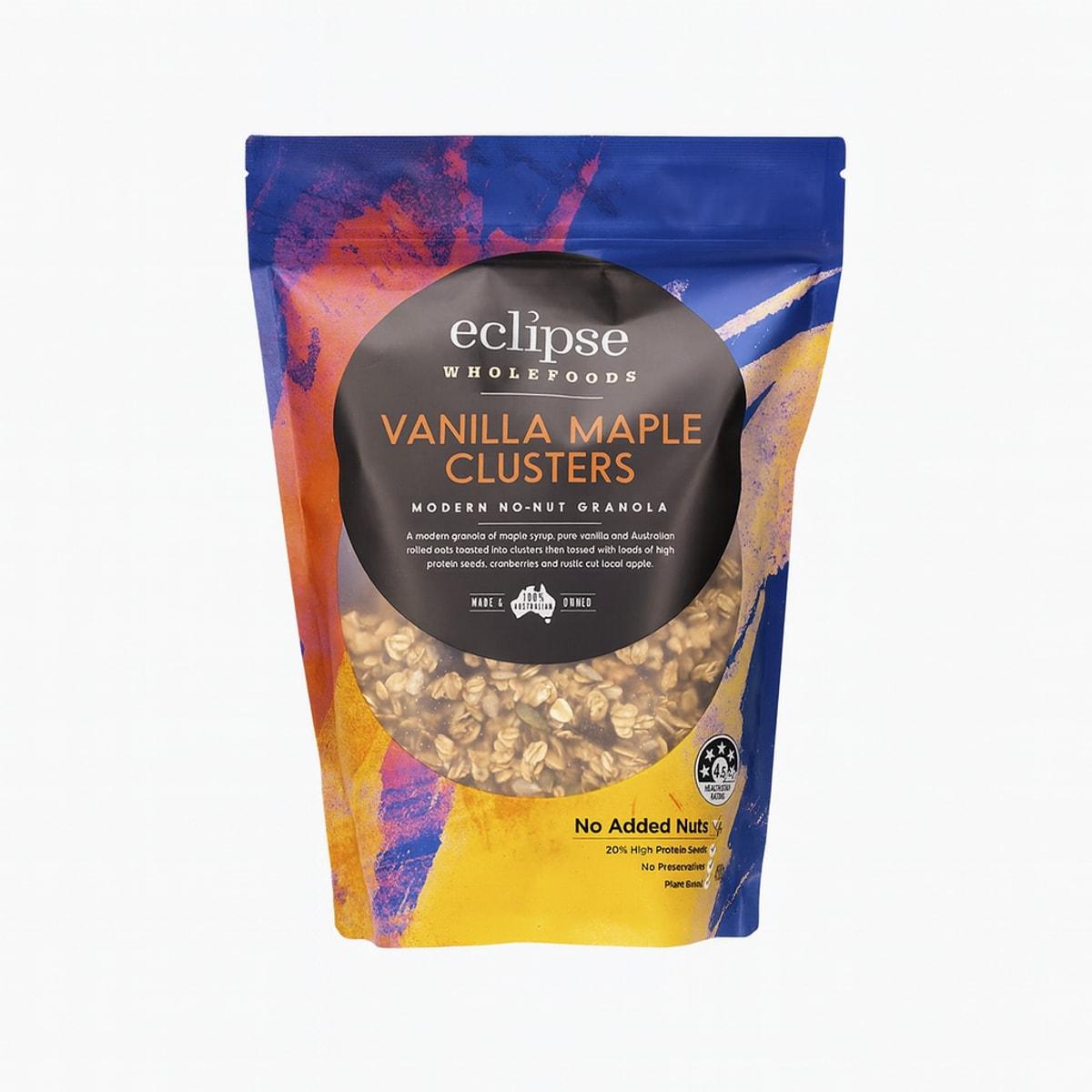 Eclipse Organics Vanilla Maple Clusters Granola 450g