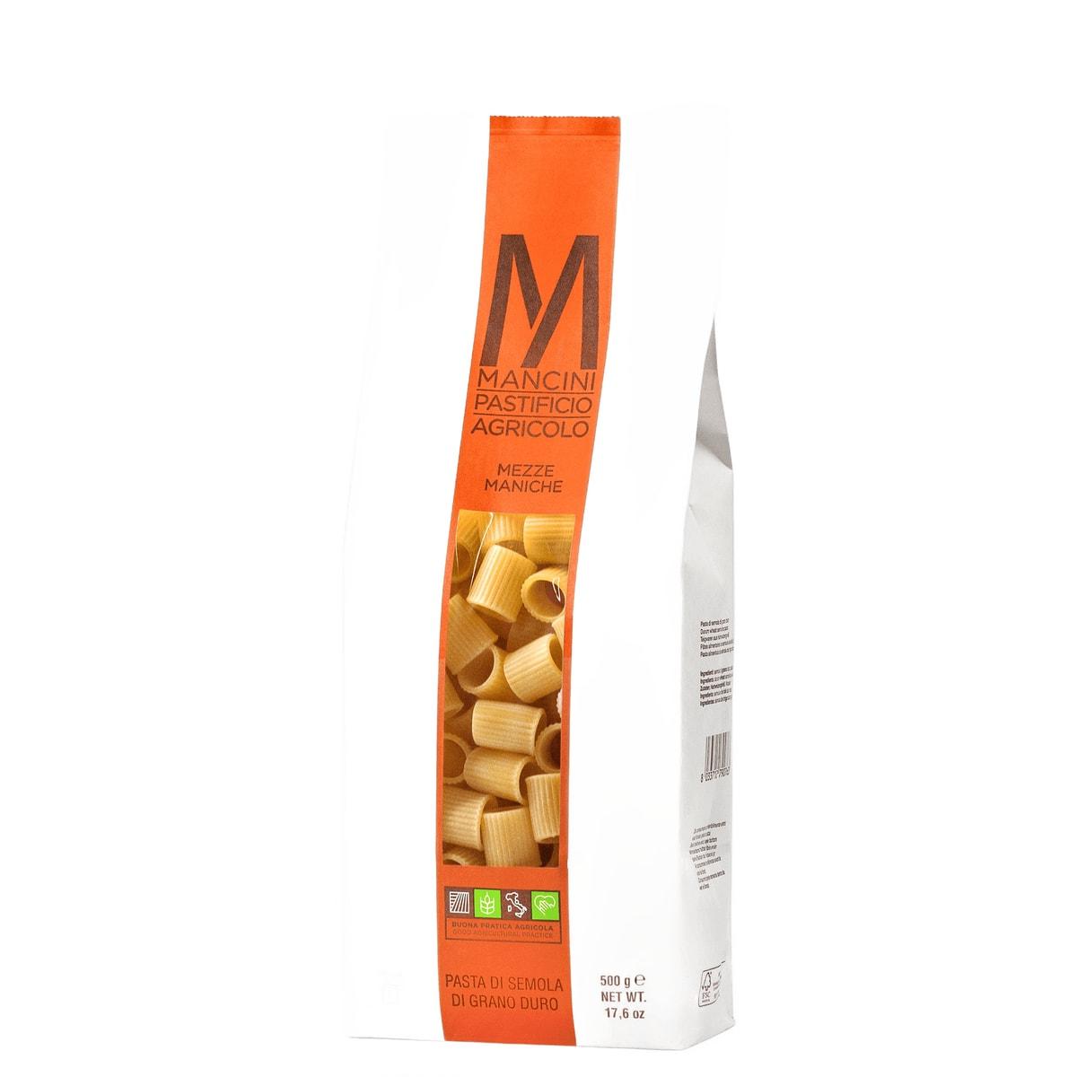 Mancini Mezze Maniche Pasta 500g